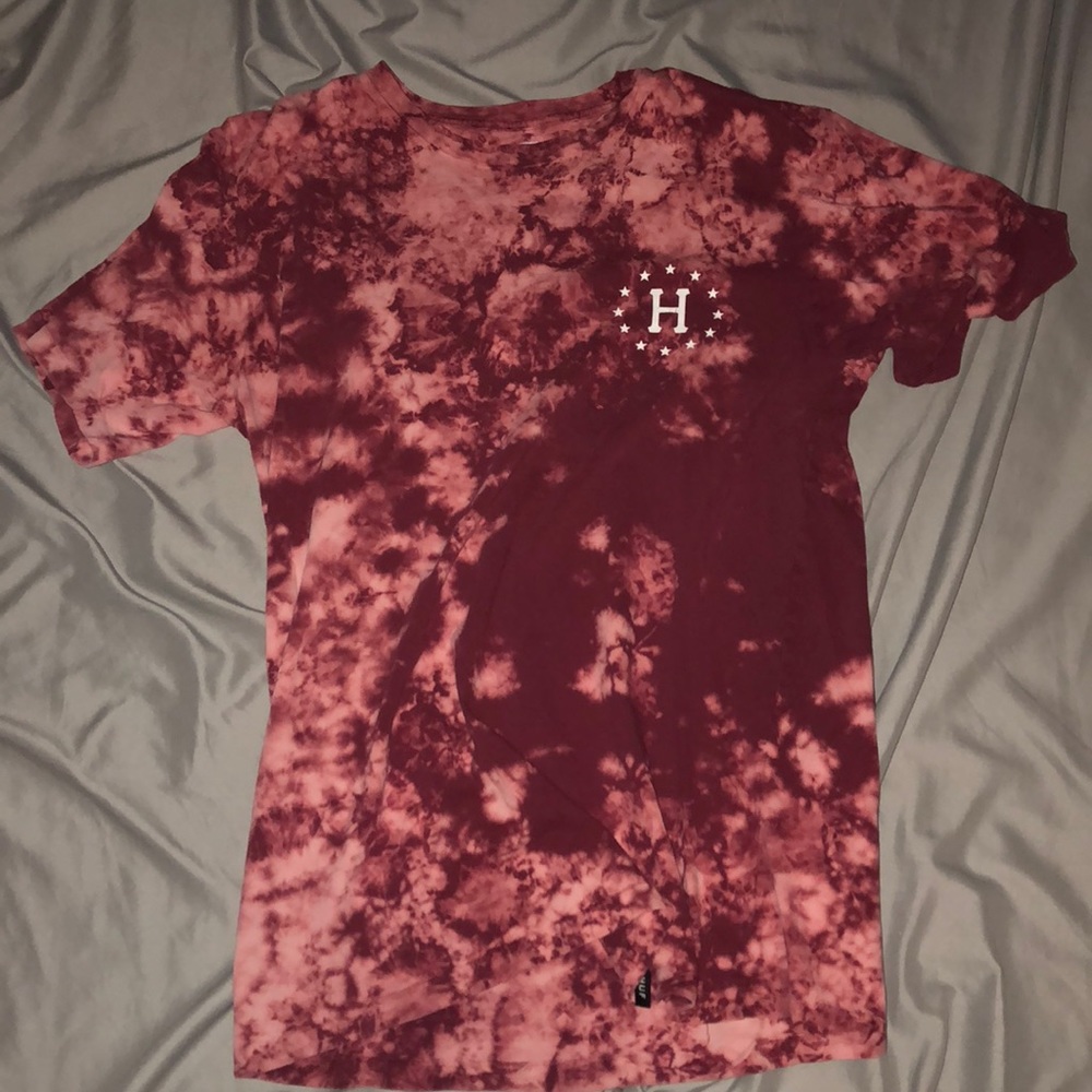 huf tie dye shirt men's size: small